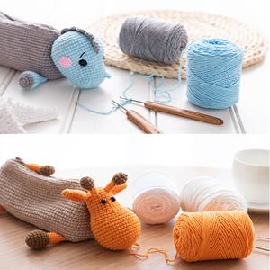 코튼 뜨개실 44색상 인형키링 목도리 스웨터 수세미 코바늘 털실