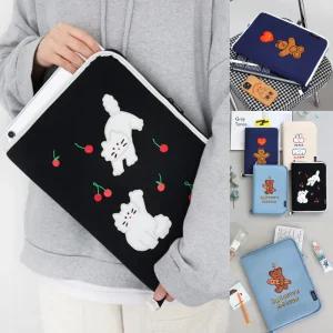 로마네 오픈 노트북 파우치 (13형) 캐릭터 맥북 가방 태블릿 케이스 랩탑슬리브 포켓백