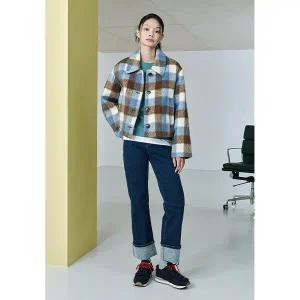 [LAP](타임스퀘어점패션관)울혼방 체크 코트 AQ4WTB61