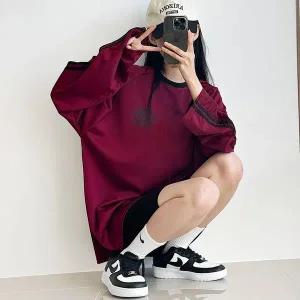 [하프클럽/]풋볼 배색 저지티