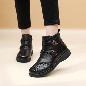 피카소 폭신 따뜻한 수제 공작 단추 털신 컴포트화