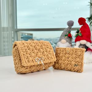 도두리 DIY 가방 만들기 뜨개질 코바늘 망스티치 손뜨개 키트 패키지 - 솜사탕