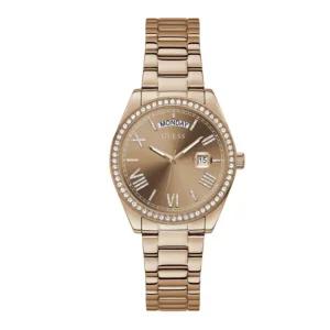 게스 루나 다이아몬드 로즈골드 다이얼 메탈 여성시계 GW0307L3