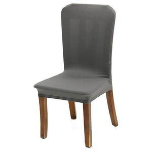 [HYIK9C2Q_4B]식탁의자 커버 그레이 2p 등커버