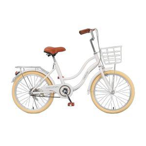 초등학생 중학생 자전거 감성 여성 클래식 바구니 20 22인치