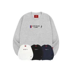 [하프클럽/엘라모]엘라모 3M 봉쥬르라모 맨투맨 남녀공용 빅사이즈 S~4XL