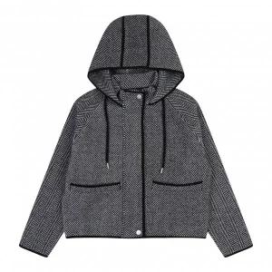 [코데즈컴바인](대구신세계) 헤링본 후드 밍크 집업 (CJD-PJ002WB)