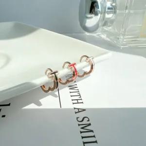 십자가 귀찌 귀걸이 피어싱14k로즈골드레드 20대여성 30대여성 259대여성