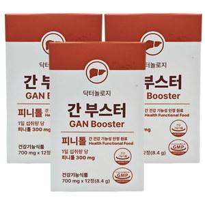 닥터놀로지 간부스터 피니톨 700mg x 12정 3박스 밀크씨슬 실리마린