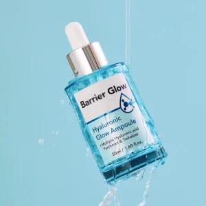 배리어글로우 고분자 저분자 히알루론산 속건조 화잘먹 진정 수분 앰플 55ml