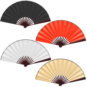접이식 (실크 대나무부채 D타입 중형-색상임의) 전통 풍경 부채
