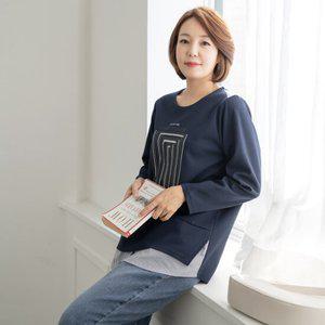 엄마옷 마담4060 미로셔츠레이어드티셔츠 엄마티셔츠 -ZTE2501012-