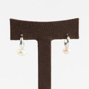 [기타]진주링귀걸이 볼드 두꺼운가락지 스털링실버 원터치