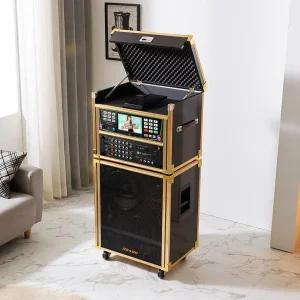 태진 메테우스 이동식 노래방 케이스 MS-2100LG (골드) 가정용 노래방 기기 기계