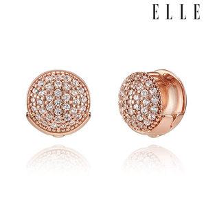 [엘르주얼리] 14K 파베 볼 원터치 귀걸이 (gold pin) ELGPEE429