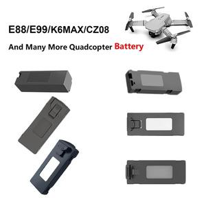 E88pro E99pro K6MAX P7 CZ08 S188 미니 Uav 드론 예비 부품 배터리3.7V/7.4V 리튬 배터리 액세서리