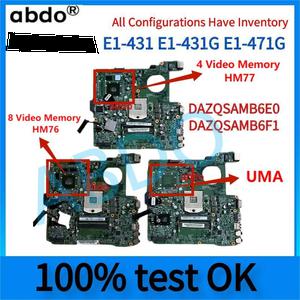 DAZQSAMB6E0 DAZQSAMB6F1. ACER 아스파이어 E1-471 E1-431 E1-431G E1-471G 노트북 메인보드용 SLJ8E HM77