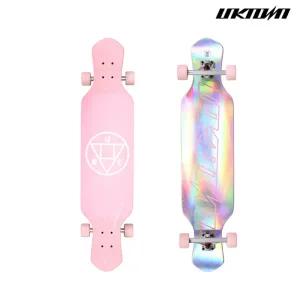 롱보드 42인치 플래싱 핑크 스케이트 입문