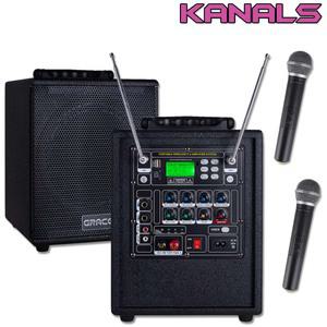 EG-153 카날스 충전식 앰프 150W, 2채널 마이크, 블루투스, USB, 에코 녹음