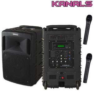 BK-1050BC카날스 충전식 앰프 500W, 2채널 무선 마이크,CD, USB,블루투스