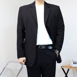 남자 장례식 블랙 정장 남자 결혼식 하객룩 오버핏 빅사이즈 수트