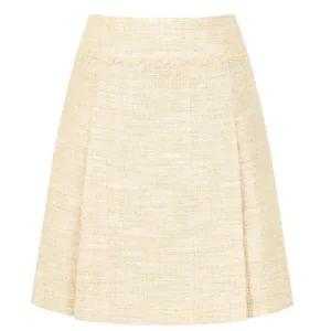 [JJ JIGOTT][JJ지고트] 프린지 트위드 미니 스커트 GN3M0SK95_DG