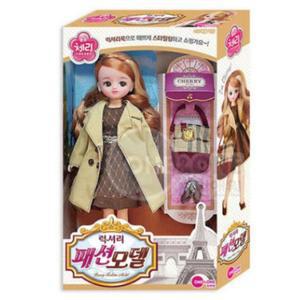 체리 럭셔리 패션모델 트랜치코트 어린이 인형 선물