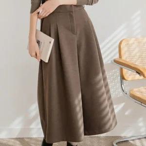 [SALE] 여성 가을 겨울 치마바지 와이드 통 슬렉스