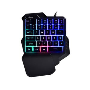 유선 미니키보드 PTS-GK1000 게이밍 한손 키보드 영문자판 블랙 USB