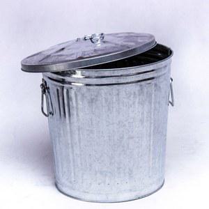 스테인리스 버킷 대형 쓰레기통 철제쓰레기 45 원형 화재방지 휴지통 원터치쓰레기통 55L