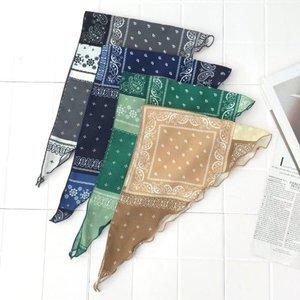 [기타][애슬릿] 국산 페이즐리 여성 미니 쁘띠 삼각 스카프