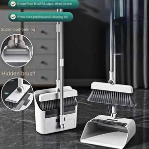 빗자루 쓰레받기 및 세트 붙지 않는 머리카락 다기능 바닥 청소 도구