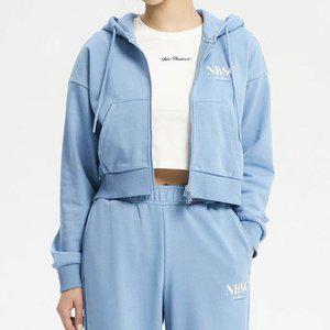 [뉴발란스] 여성 세미크롭 후드집업 NBMDD3W852-50