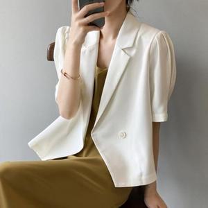 [MENOIRSX_53DC]여성 여름 가을 반팔 자켓 캐주얼 아우터