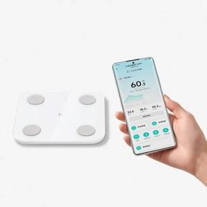 샤오미 체지방 스마트 체중계 S400 무게추 욕실 BMR 심박수 숨겨진 LED 디스플레이 홈 핏 앱 2023