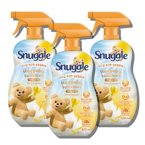 스너글 섬유탈취제 470ml 3개 허블션샤인