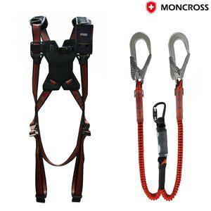 [기타]몽크로스 MC-BF201-Y 그네식 안전벨트 더블죔줄 추락방지 안전그네