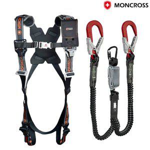 [기타]몽크로스 MC-PBF201-Y 프리미엄 그네식 안전벨트 더블죔줄 추락방지 안전그네