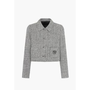 [케네스레이디](신세계 사우스시티)E565 EWJKPC0300 하운드체크 자수 숏 자켓(장다아 착용)