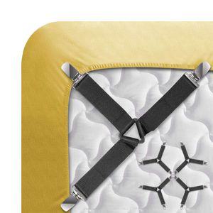 [유토피아]침대패드 고정밴드(Y자형4개입) 침대시트고정 침대패드고정밴드 침대이불고정 매트리스고정 이불