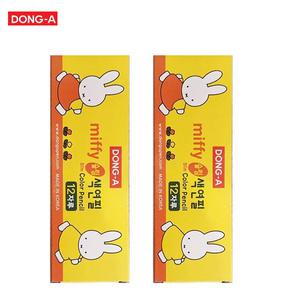 동아 미피 슬림색연필 빨강 1타(12개) 2세트 언더라인/색칠/채점용