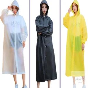 자스민스토어 성인용 EVA 다회용 컬러우비 코트우의 방수코트 방수우의