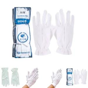두꺼비 민자 면장갑 10켤례/흰장갑/예식/운전용/장갑/면속장갑/순면/행사용/흰색/웨딩/행사/결혼식/흰면