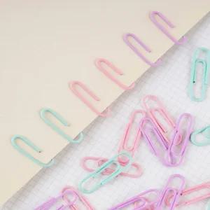 파스텔 클립 세트/사무/용품/집게/문구/클립/더블/스텐/사무용/고정/강력/서류/정리/핀/컬러/튼튼