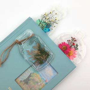 책갈피 만들기 투명 압화 책갈피 꽃 스티커 다꾸 DIY 프레스코21