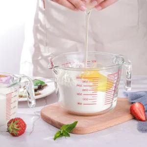 내열 유리 계량컵 이유식 비커 눈금컵 계량용품 500ML/투명/주방/요리용/조리/측정/다용도/가정용/업소용