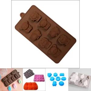실리콘 몰드(동물)/DIY/만들기/몰드/모양틀/모형틀/곰/사자/하마/비누/제작/석고/방향제/초콜렛/베이킹틀