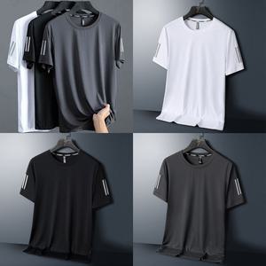 여름 남성 기능성 냉감 아이스 쿨 메쉬 반팔티 헬스 운동 티셔츠
