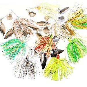 [기타]고품질 배스루어 미러코팅 스피너베이트 채비 루어미끼 에기 초보낚시 초보루어낚시 (WFHU02B)