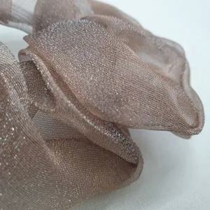 실크 쉬폰 스크런치 곱창머리끈 로즈골드 곱창머리끈-WFHNC8I